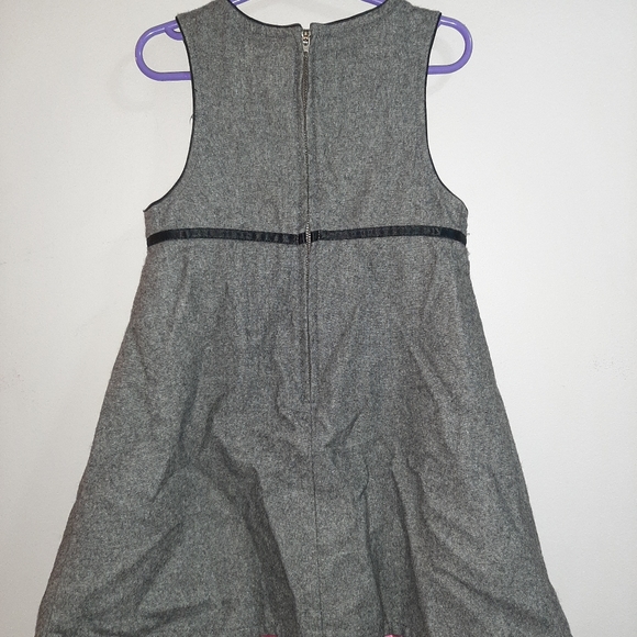 Vintage Gymboree City Sidewalk Gray Pinafore Dress - Picture 5 of 6
